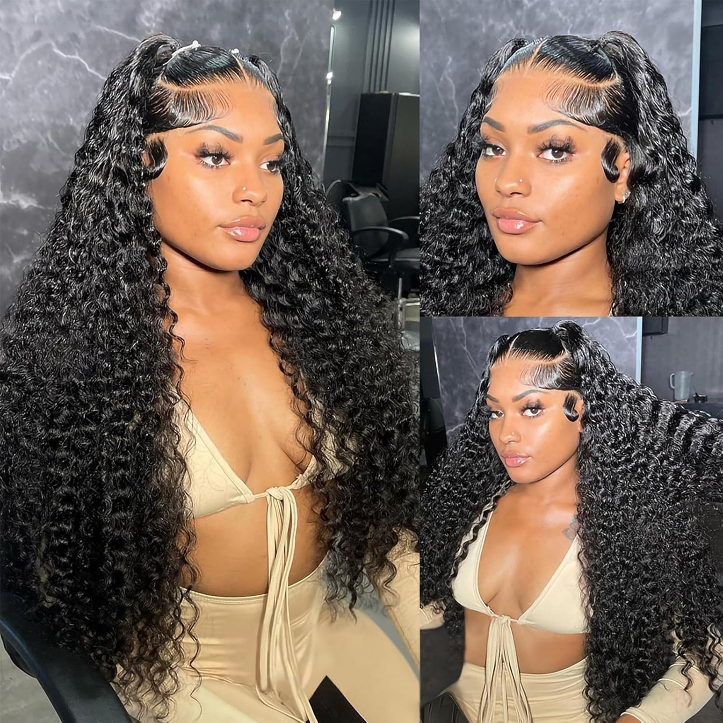 Perismoda 13x6 Transparent Lace Deep Wave Wig