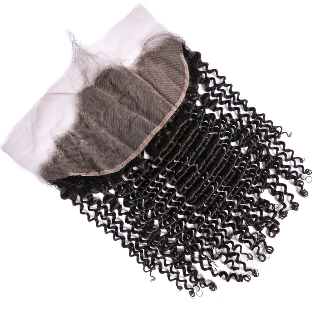 Perismoda13x6 HD Lace Frontal Kinky Curly Ear to Ear Lace Frontal Closure Natural Hairline