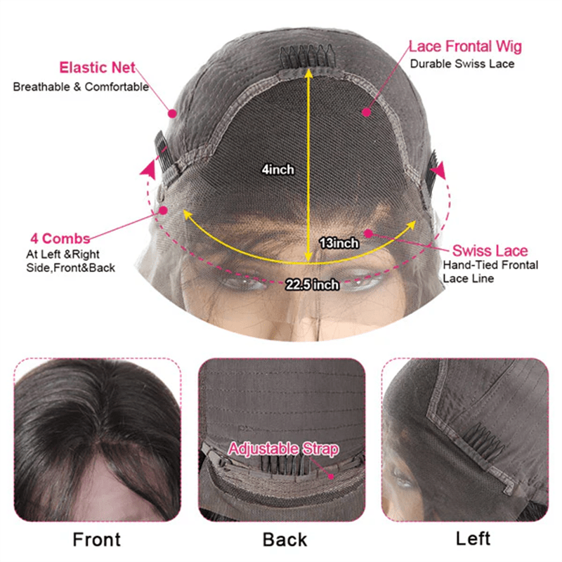 CLEARANCE | Lemoda 13x4 Lace Front Wigs Body Wave Deep Wave Human Hair Wigs - Lemoda Hair