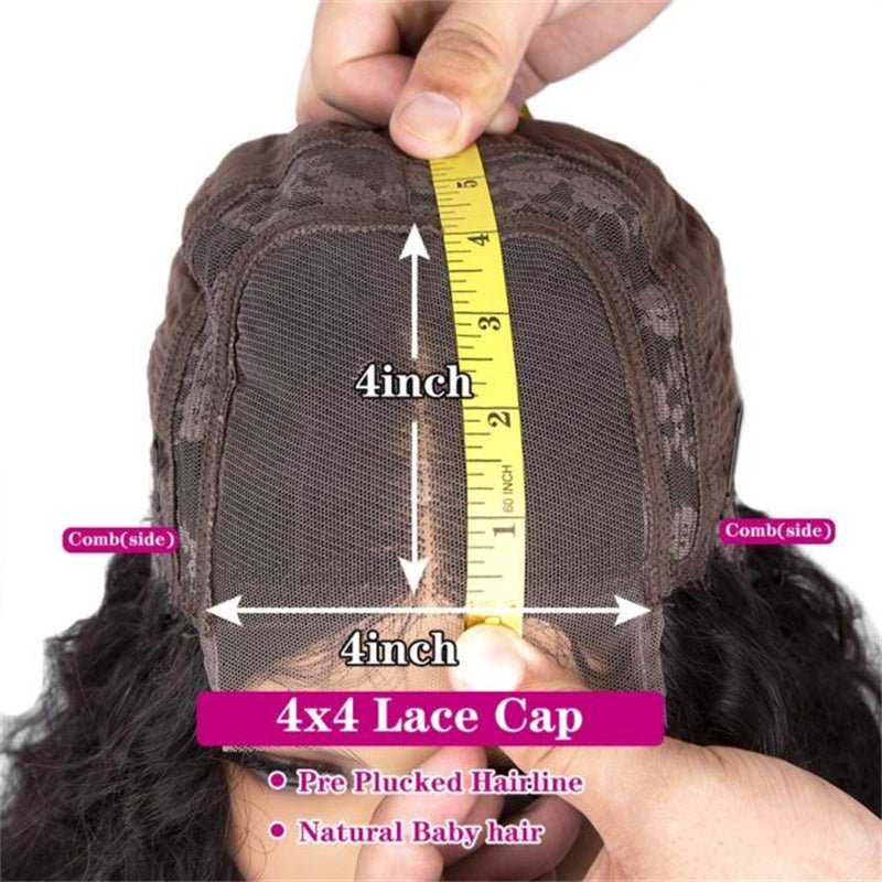 CLEARANCE | Lemoda 4x4 Lace Closure Human Hair Wigs 180% - Lemoda Hair