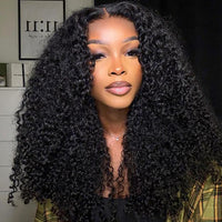 Perismoda Kinky Curly 7x5 Ready To Go Invisible Knot Glueless HD Lace Human Hair Wigs