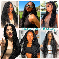 Perismoda Boho Braids Human Hair Deep Wave Bulk Human Hair for Braiding No Weft 1PC