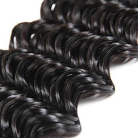 Deep Wave Brazilian Hair Bundles With 13x4 Lace Frontal - Perismoda Hair