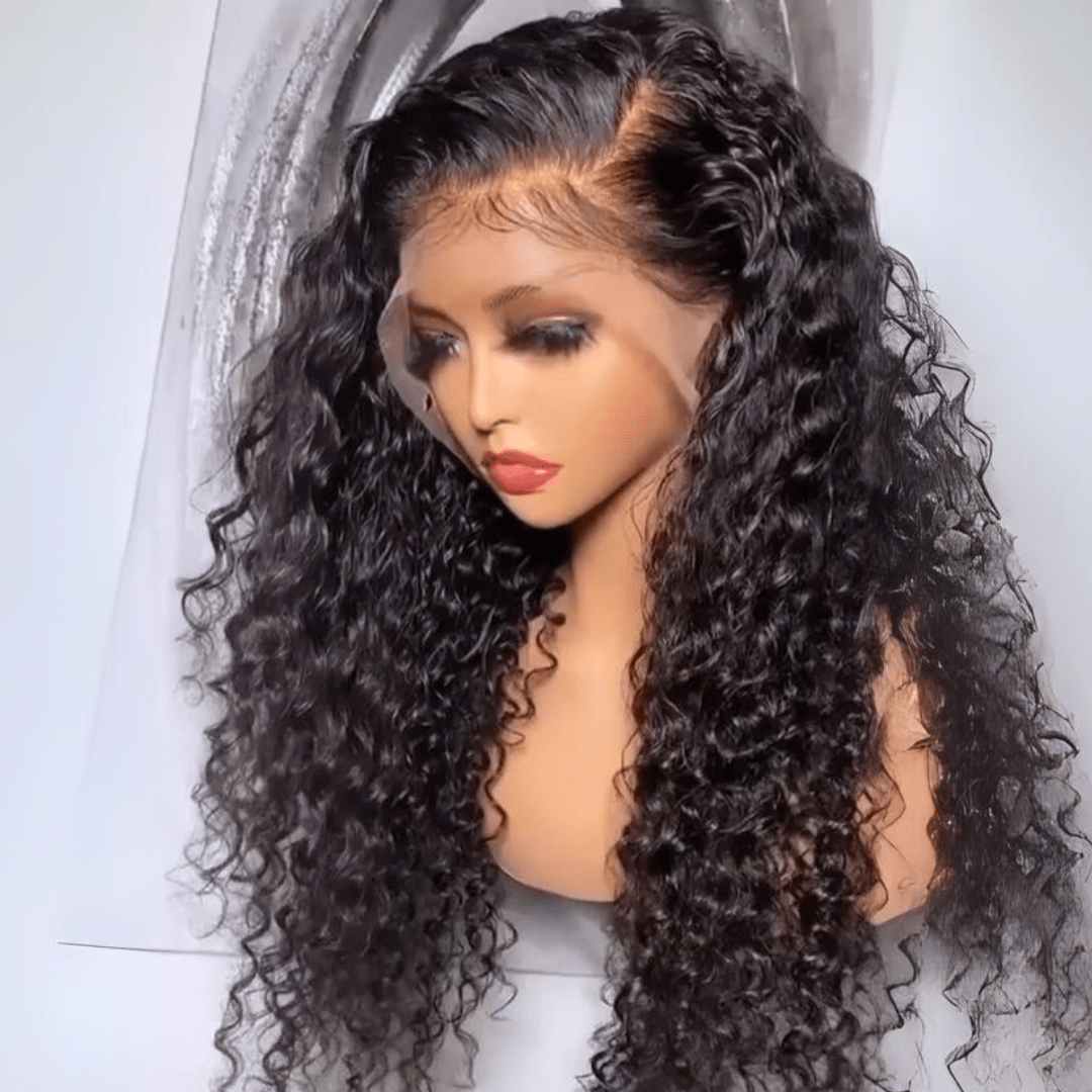 Perismoda 300% Density Water Wave Transparent Lace Front Wigs Virgin Human Hair 13x4 Frontal Lace Wig For Women