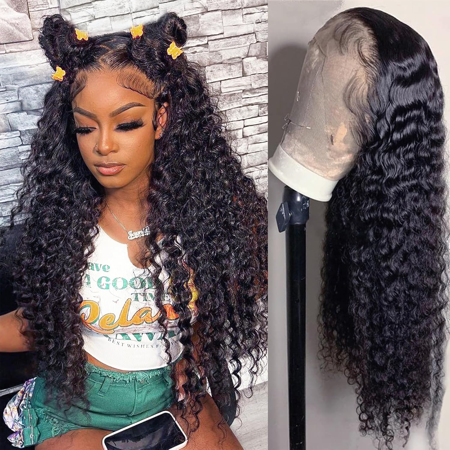 Perismoda 13x6 Transparent Lace Deep Wave Wig