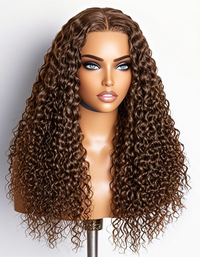 Perismoda Ready To GO #4 Dark Brown Kinky Curly 7x5 Glueless HD Lace  Upgrade Elastic Drawstring Wig
