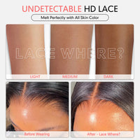 Perismoda Hair P4/27 highlight Invisible Strap 360 Lace  Bleached Knot Pre-Cut Lace Water Wave Wig