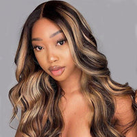 Highlight P4/30 Loose Deep Wave 3 Bundles With 4X4 Transparent Lace Closure Virgin Human Hair - Perismoda Hair