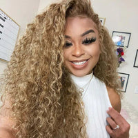 Perismoda Honey Blonde Body/Deep Wave 13x4 Pre Everything Lace Front Wigs Human Hair