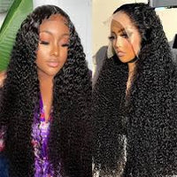 Perismoda Curly Wave 13x6 Lace Frontal Wig Human Hair Thick Density Invisible HD Lace Wig