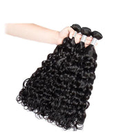 Indian Unprocessed 3 Bundles Water Wave Virgin Hair With 4x4 Lace Closure - Perismoda Hair