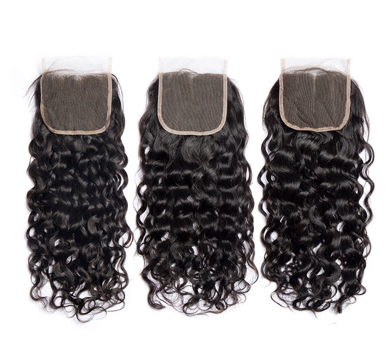 Indian Unprocessed 3 Bundles Water Wave Virgin Hair With 4x4 Lace Closure - Perismoda Hair