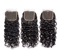 Indian Unprocessed 3 Bundles Water Wave Virgin Hair With 4x4 Lace Closure - Perismoda Hair