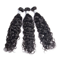 Indian Virgin Hair Water Wave 3 Bundles Natural Black - Perismoda Hair