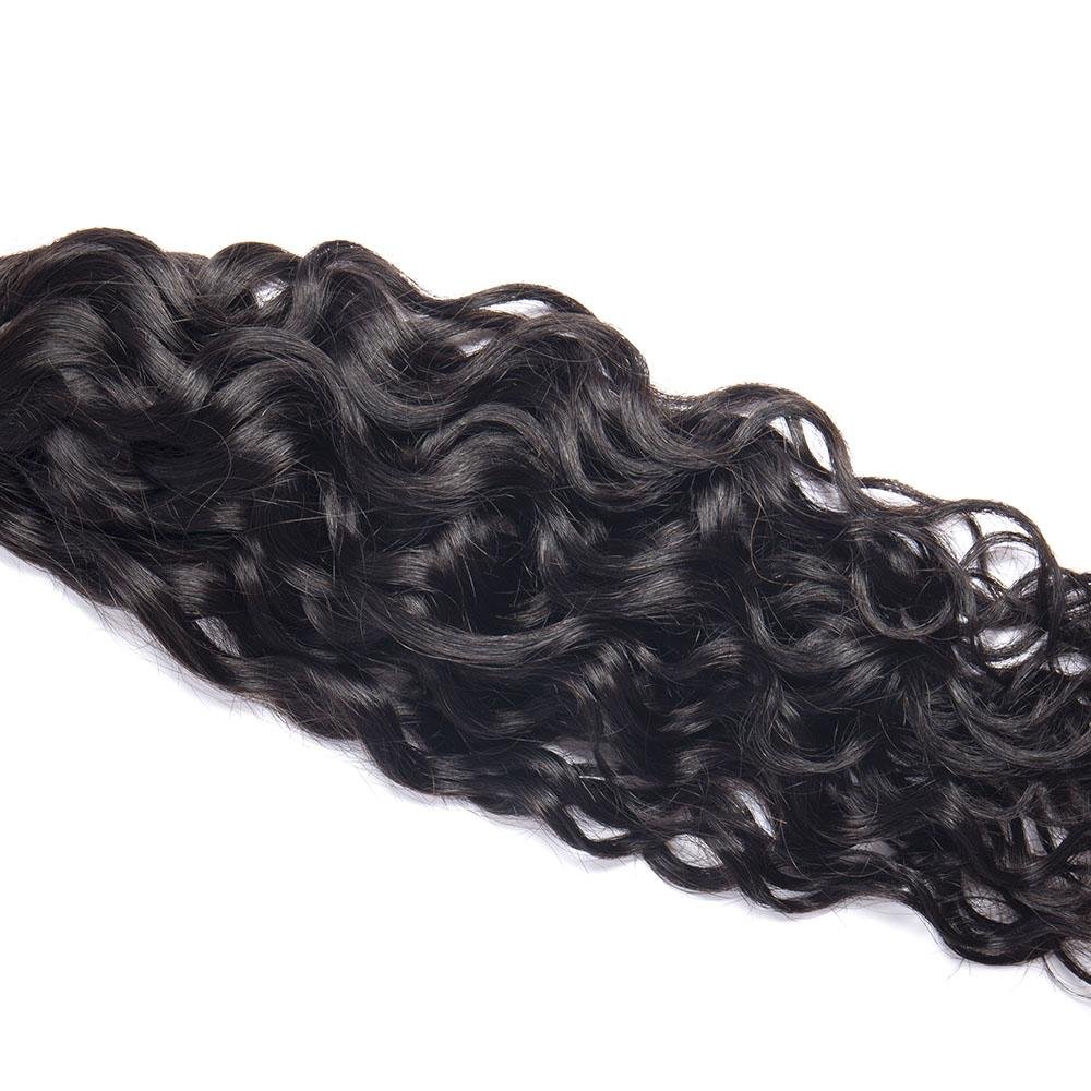 Indian Virgin Hair Water Wave 3 Bundles Natural Black - Perismoda Hair