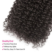 Kinky Curly Hair 4 Bundles With 4x4 Lace Closure Virgin Human Hair - Perismoda Hair
