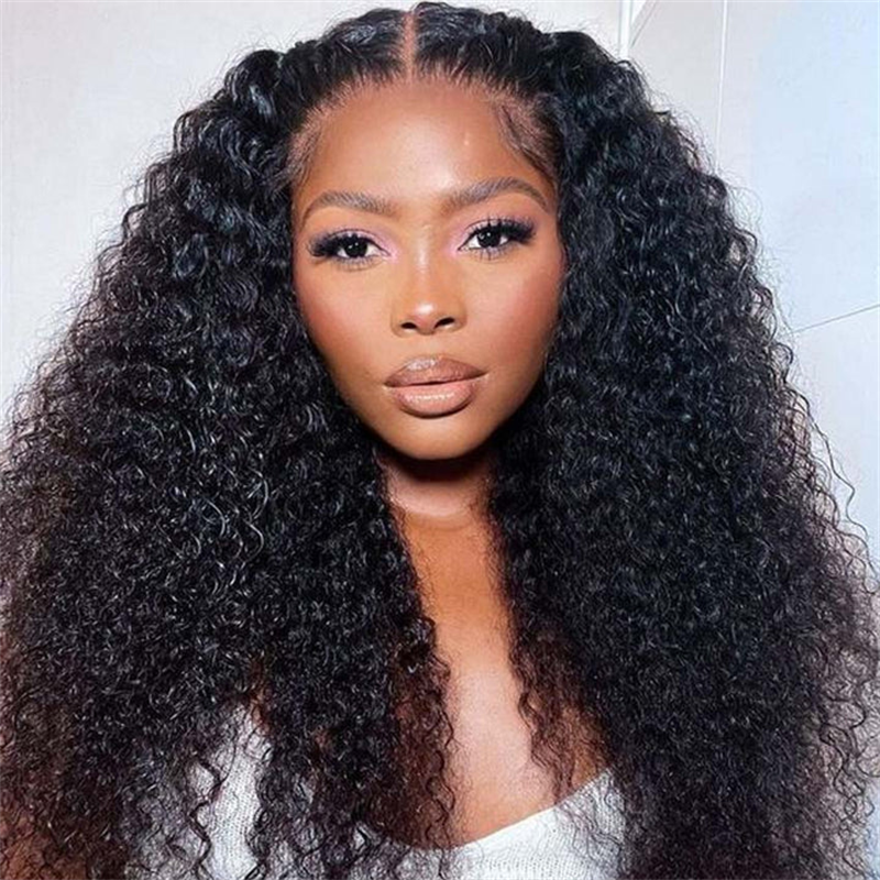 Perismoda Wear Go 13x6 Full Front Glueless Wig Kinky Curly HD Lace Wig With Elastic Drawstring
