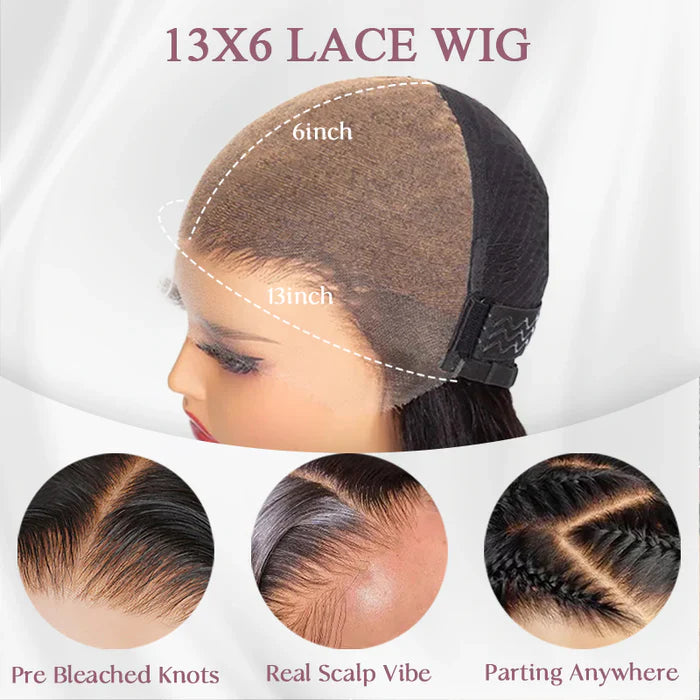 Perismoda 13X6 Deep Wave Lace Frontal Wigs Human Hair Natural Black Invisible HD Lace Wig Super Sale