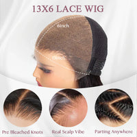 Perismoda 13X6 Deep Wave Lace Frontal Wigs Human Hair Natural Black Invisible HD Lace Wig Super Sale