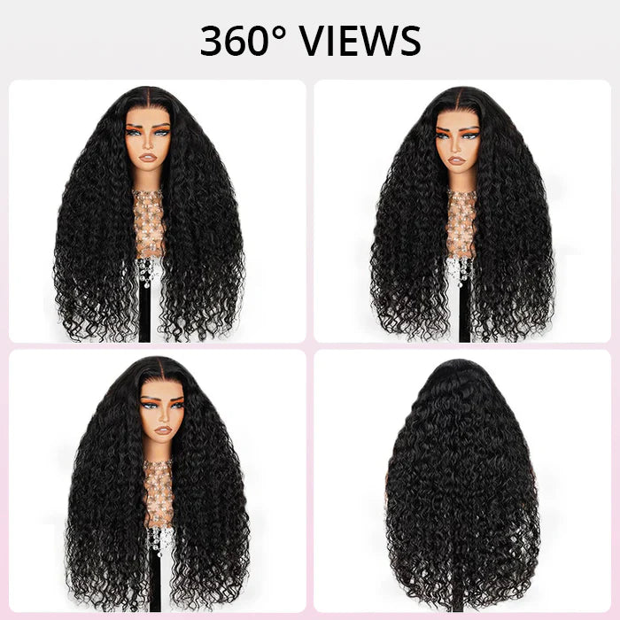 Perismoda 13x4 Lace Front Wig Natural Wave 300% Density Human Hair Wigs Pre Plucked