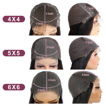 Perismoda Body Wave 4x4 Lace Closure Wig 99J Colored Wigs HD Transparent 5x5 6x6 Human Hair Wig