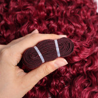 Lemoda 99J Burgundy Burmese Curly Hair Bundles 100% Original Virgin Hair Extensions - Lemoda Hair