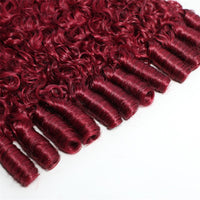 Lemoda 99J Burgundy Burmese Curly Hair Bundles 100% Original Virgin Hair Extensions - Lemoda Hair
