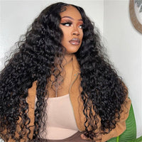 Lomoda Wet & Wavy 5x5 Lace Closure Wigs Water Wave Skinlike HD Transparent Glueless Wigs Pre Cut Lace - Perismoda Hair