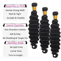 Loose Deep Wave Bundles Brazilian Hair 3 Bundles with 4x4 Lace Closure - Perismoda Hair