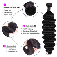 Loose Deep Wave Bundles Peruvian Hair Bundles Human Hair Extensions 1 Bundles - Perismoda Hair