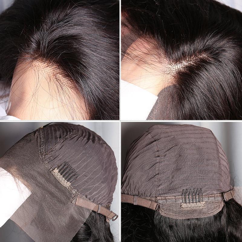 Loose Wave 13X4 Transparent Lace Front Wigs Indian Remy Human Hair Lace Wigs 180% Density - Perismoda Hair