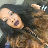 Ombre 1b/4/27 3 Tones Body Wave 3 Bundles with 4X4 lace Closure 100% Real Human Hair - Perismoda Hair