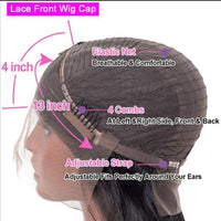Perismoda 13x4 Lace Frontal Wigs Human Hair Straight Hair HD Transparent Lace Front Wigs for Women