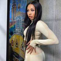 Perismoda 13x4 Lace Frontal Wigs Human Hair Straight Hair HD Transparent Lace Front Wigs for Women