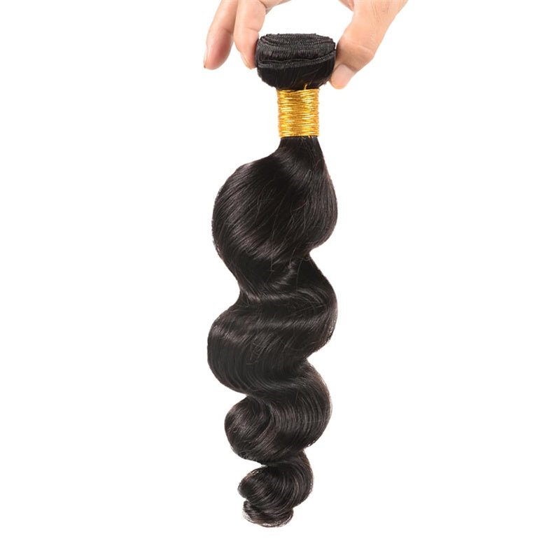 Peruvian Loose Wave Hair Extension 1 Bundle Natural Color - Perismoda Hair