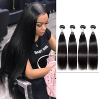 Peruvian Straight 4 Hair bundles 100% Virgin Human Hair - Perismoda Hair