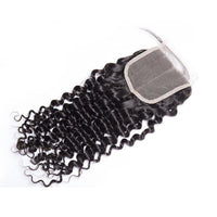 Peruvian Virgin Hair Curly Wave 4 Bundles With 4x4 Lace Closure - Perismoda Hair