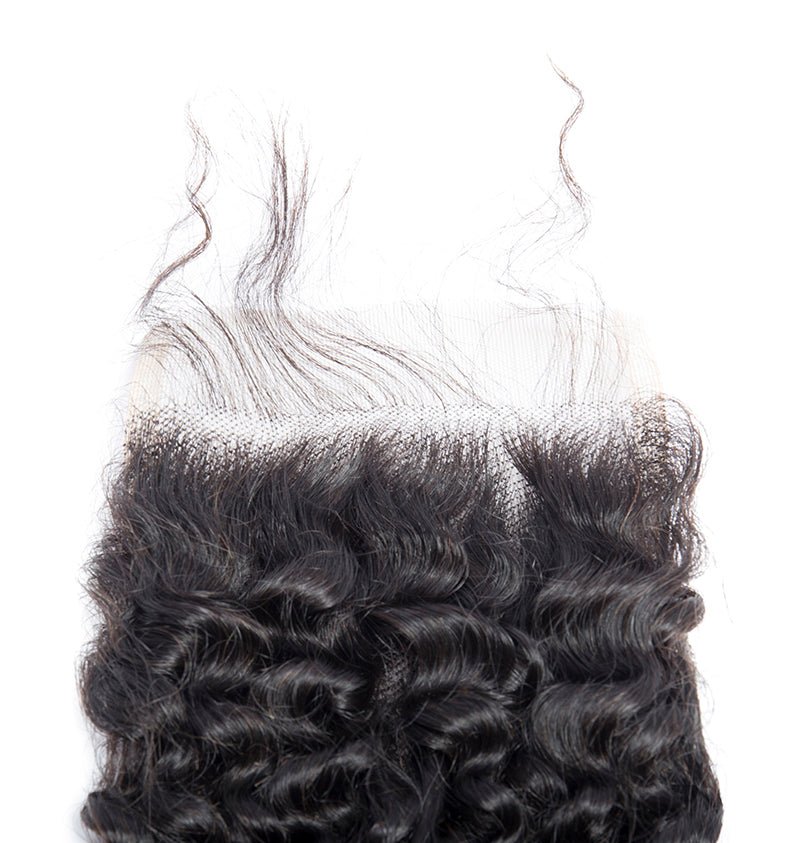 Peruvian Virgin Hair Curly Wave 4 Bundles With 4x4 Lace Closure - Perismoda Hair