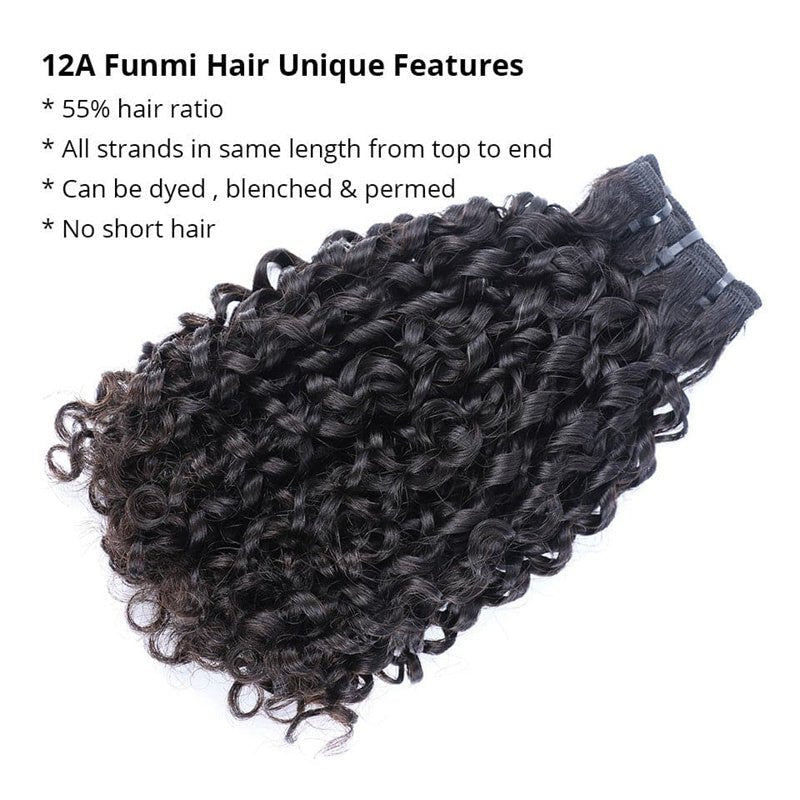 Pixie Curly 3 Bundles with 4x4 Lace Closure Indian Hair - Perismoda Hair