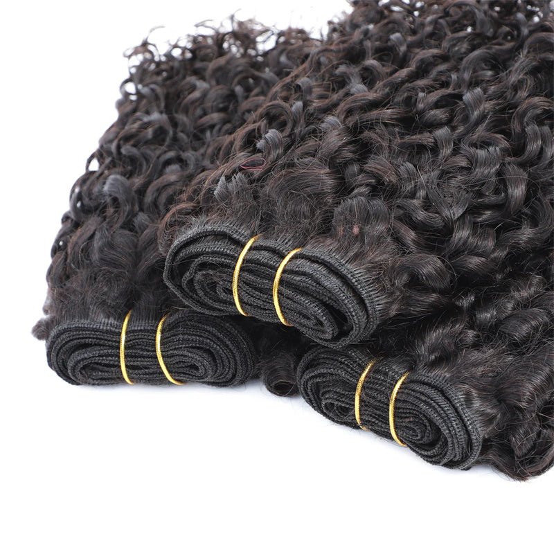 Pixie Curly 3 Bundles with 4x4 Lace Closure Indian Hair - Perismoda Hair