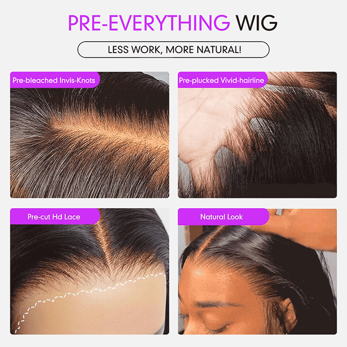 Perismoda Body Wave 13X4 Pre-plucked Pre-bleached Wig
