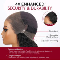 Perismoda Hair Invisible Strap 360 Lace Bleached Knot Pre-Cut Lace Deep Wave Wig