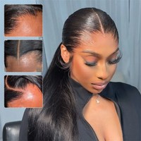 Perismoda M-Shaped Hairline Straight Hair HD 13x6 Lace Frontal Wig Lagos Hairline Wigs