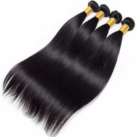 Straight Hair 4 Bundles with 4x4 Lace Closure 100% Human Hair - Perismoda Hair