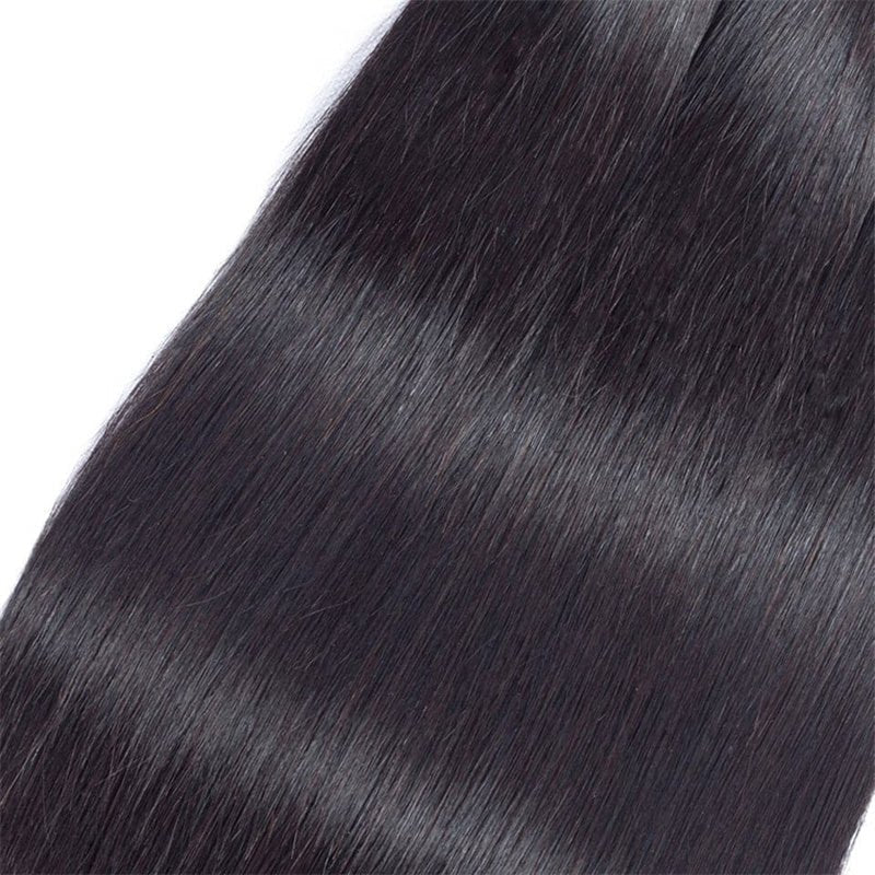 Straight Hair 4 Bundles with 4x4 Lace Closure 100% Human Hair - Perismoda Hair