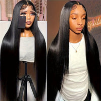 Straight Hair Human Hair 13x4 Transparent Lace Front Human Hair Wigs 180% Density - Perismoda Hair