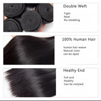 Straight Human Hair Bundles Remy Indian Hair Weave Bundles - Perismoda Hair