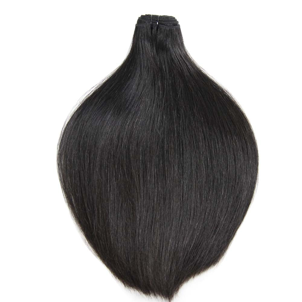 Super Double Drawn Human Hair Bundles Brazilian Straight Virgin Hair Natural Color Hair - Perismoda Hair