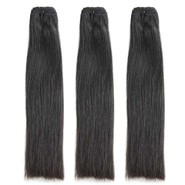 Super Double Drawn Human Hair Bundles Brazilian Straight Virgin Hair Natural Color Hair - Perismoda Hair