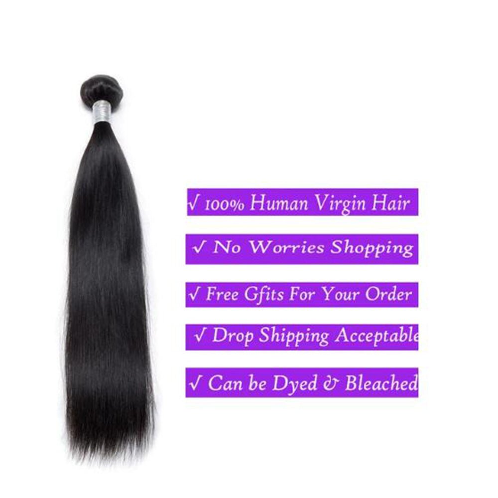 Unprocessed Human Virgin Hair Indian Straight Hair Extension 4 Bundles - Perismoda Hair
